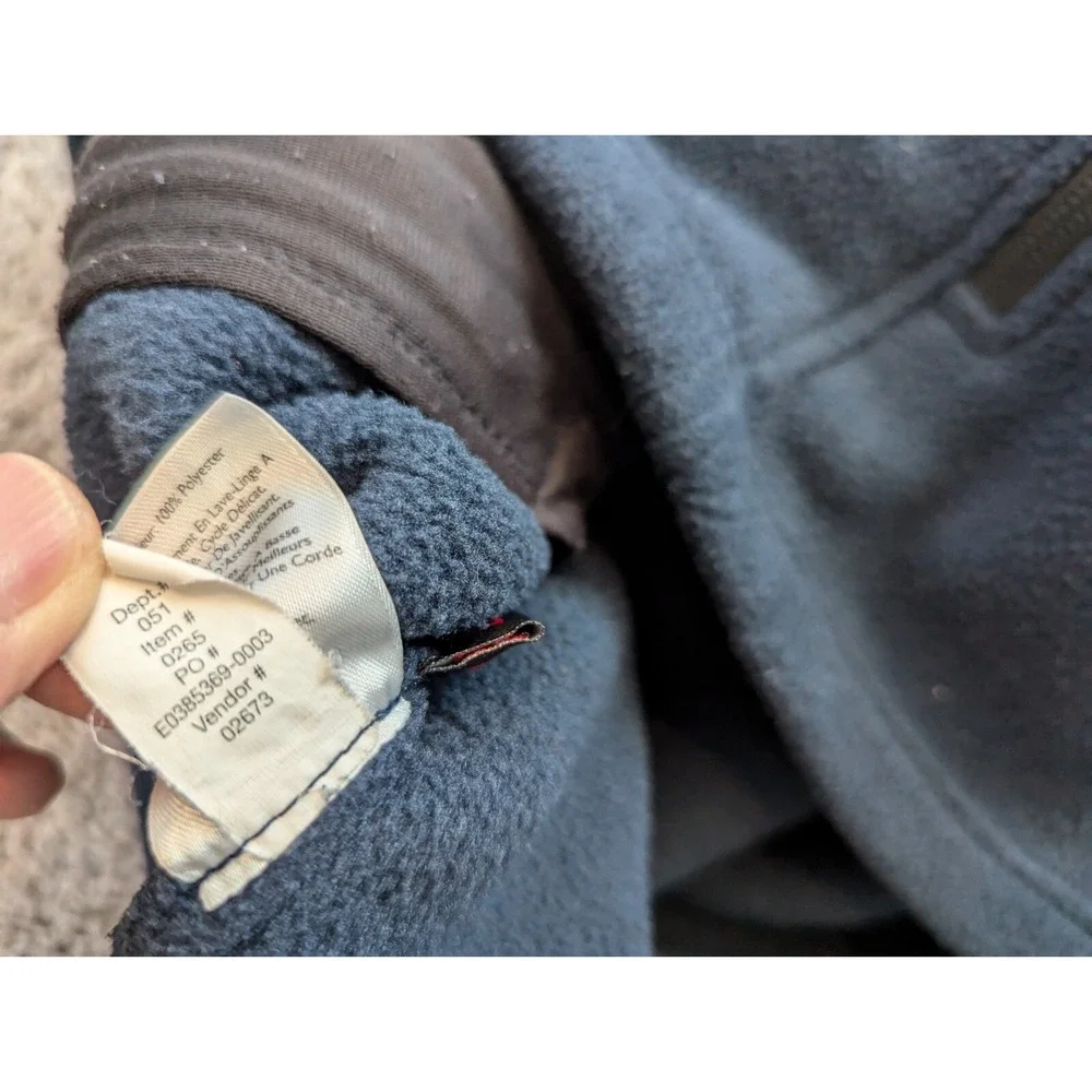 Eddie Bauer Vest‎ Mens Extra Large Full Zip Sweater Fleece Zip Pockets Blue